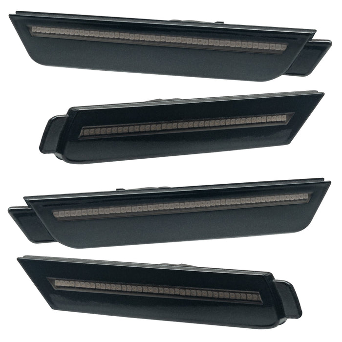 2010-2015 Chevrolet Camaro Concept SMD Sidemarker Set with carbon flash paint and tinted lenses.
