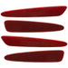 2005-2013 Chevrolet C6 Corvette Concept SMD Sidemarkers with crystal claret paint and ghost lenses.