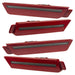 2010-2015 Chevrolet Camaro Concept SMD Sidemarker Set with crystal red paint and tinted lenses.