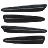 2005-2013 Chevrolet C6 Corvette Concept SMD Sidemarkers with cyber grey metallic paint and clear lenses.