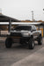 Three quarters view of a truck with a RFT lightbar installed on the grill