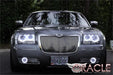 2005-2010 Chrysler 300 Base V6 Pre-Assembled Halo Headlights - Non HID - Chrome Housing