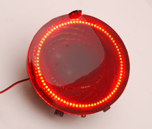 A single Corvette Tail Light with ORACLE halo installed