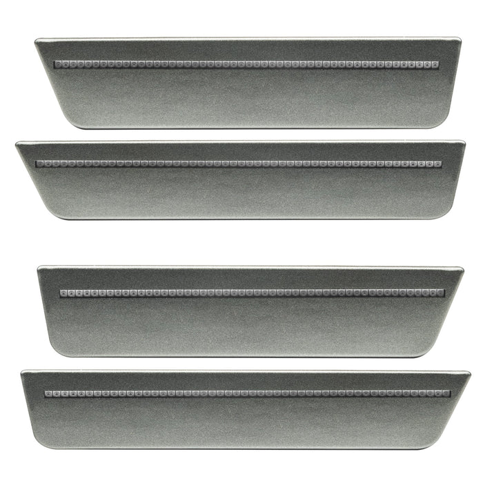2008-2014 Dodge Challenger Concept Sidemarker Set with dark titanium metallic paint and clear lens.