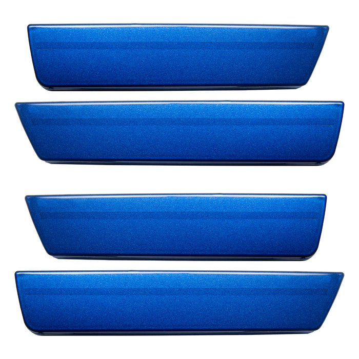 2008-2014 Dodge Challenger Concept Sidemarker Set with deep water blue pearl paint and ghost lens.