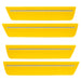 2008-2014 Dodge Challenger Concept Sidemarker Set with detonator yellow paint and clear lens.
