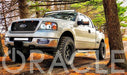 Three quarters view of a Ford F-150 with LED Off-Road Side Mirrors installed.