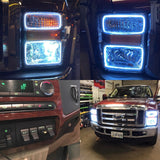 2008-2010 Ford F-250/F-350 Super Duty LED Headlight Halo Kit