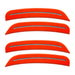 2015-2023 Dodge Charger Concept SMD Sidemarker Set with mango pearl paint and clear lenses.