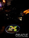 GOBO Projector installed on a car door, projecting a Fleur de Lis.
