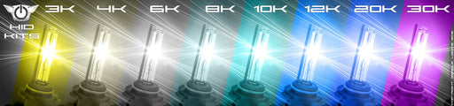Multi-view of replacement bulbs showing different color temperatures.