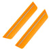 2011-2014 Dodge Charger Concept Sidemarker Rear Set with header orange paint and clear lenses.