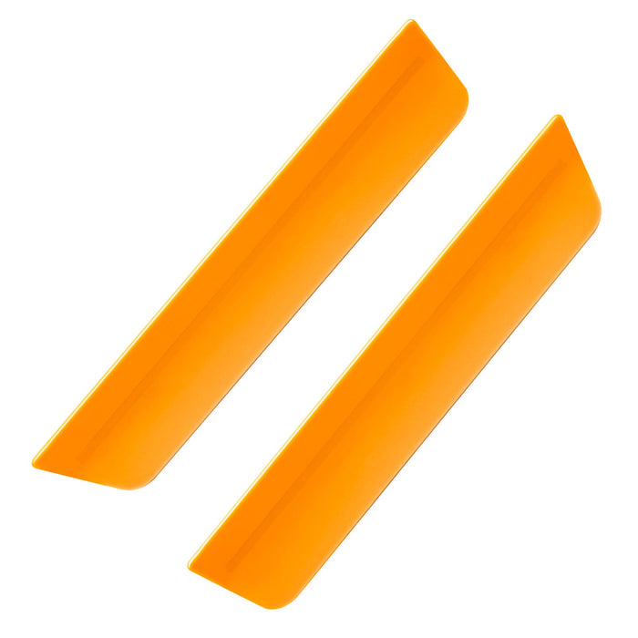 2011-2014 Dodge Charger Concept Sidemarker Rear Set with header orange paint and ghost lenses.