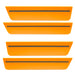 2008-2014 Dodge Challenger Concept Sidemarker Set with orange paint and tinted lens.