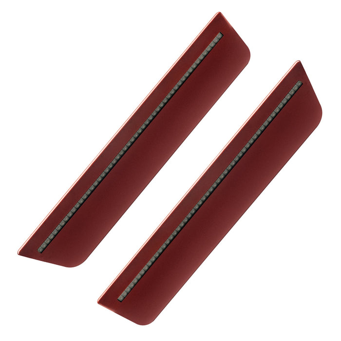 2011-2014 Dodge Charger Concept Sidemarker Rear Set with high octane red pearl paint and tinted lenses.