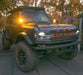 Grey Ford Bronco in a driveway with Amber LED Illuminated Letter Badges.
