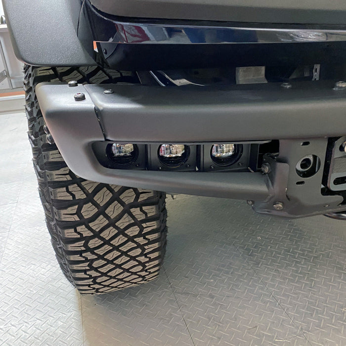 ORACLE Lighting 2021-2025 Ford Bronco Triple LED Fog Light Kit for Steel Bumper