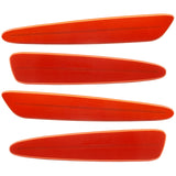 2005-2013 Chevrolet C6 Corvette Concept SMD Sidemarkers with inferno orange metallic paint and ghost lenses.