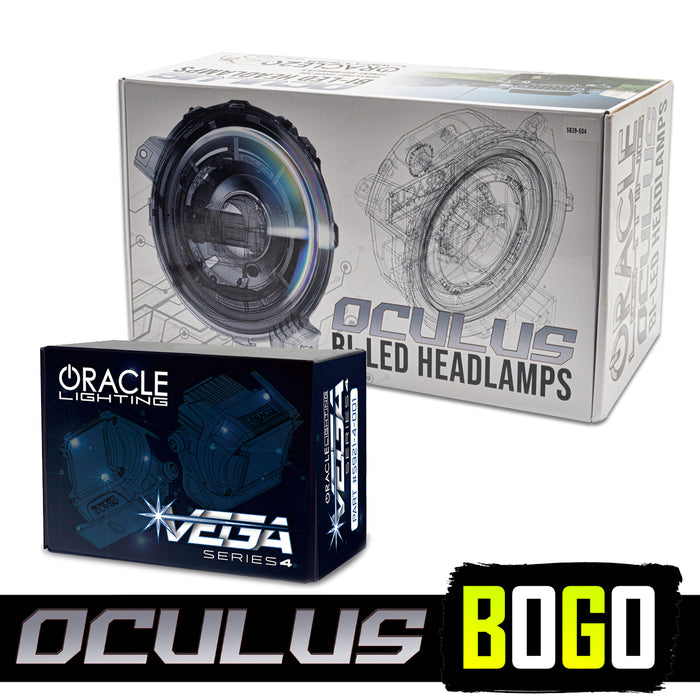 BOGO | Oculus™ Bi-LED Projector Headlights for Jeep Wrangler JL/ Gladiator JT w/VEGA 4 Pods