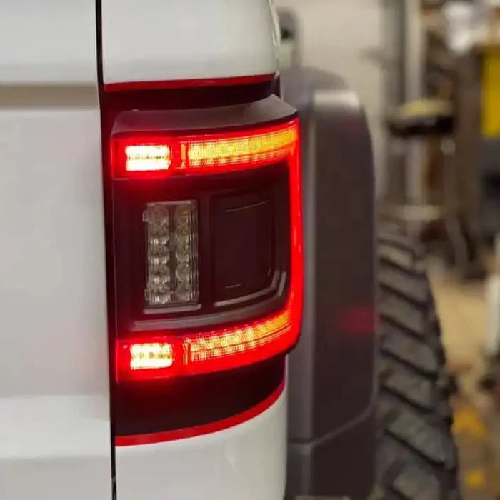 Close-up of a Flush Mount LED Tail Light installed on a Jeep Gladiator JT.