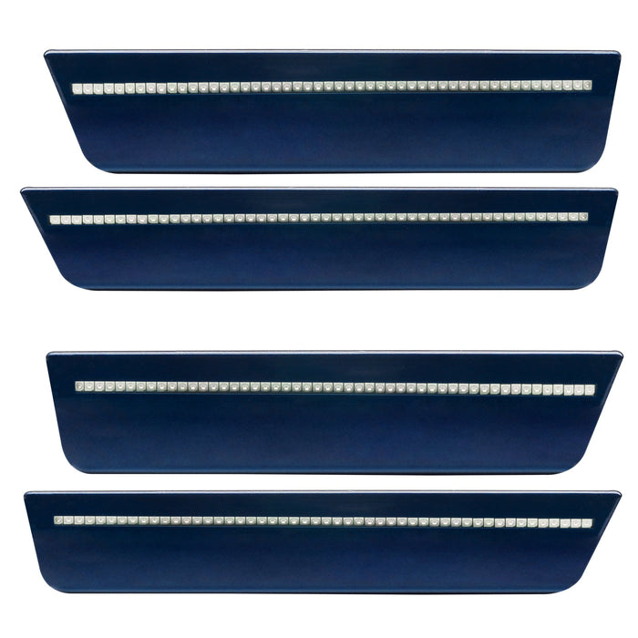 2008-2014 Dodge Challenger Concept Sidemarker Set with jazz blue metallic paint and clear lens.