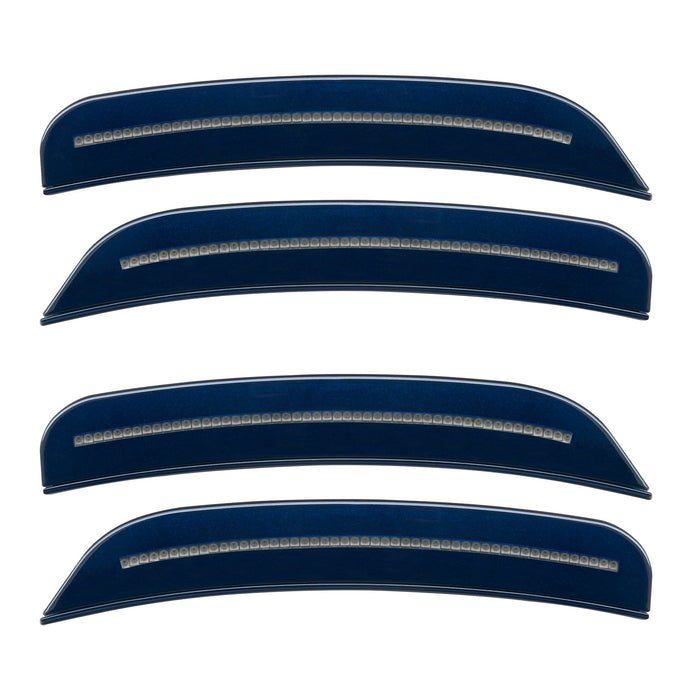 2015-2023 Dodge Charger Concept SMD Sidemarker Set with jazz blue pearl paint and clear lenses.