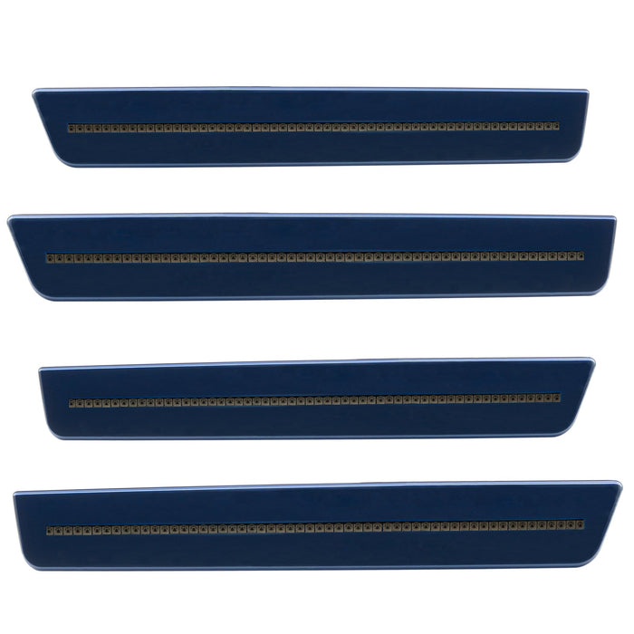 2015-2023 Dodge Challenger Concept Sidemarker Set with jazz blue pearl paint and tinted lenses.