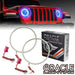 018-2024 Jeep Wrangler JL LED Headlight Surface Mount Halo Kit