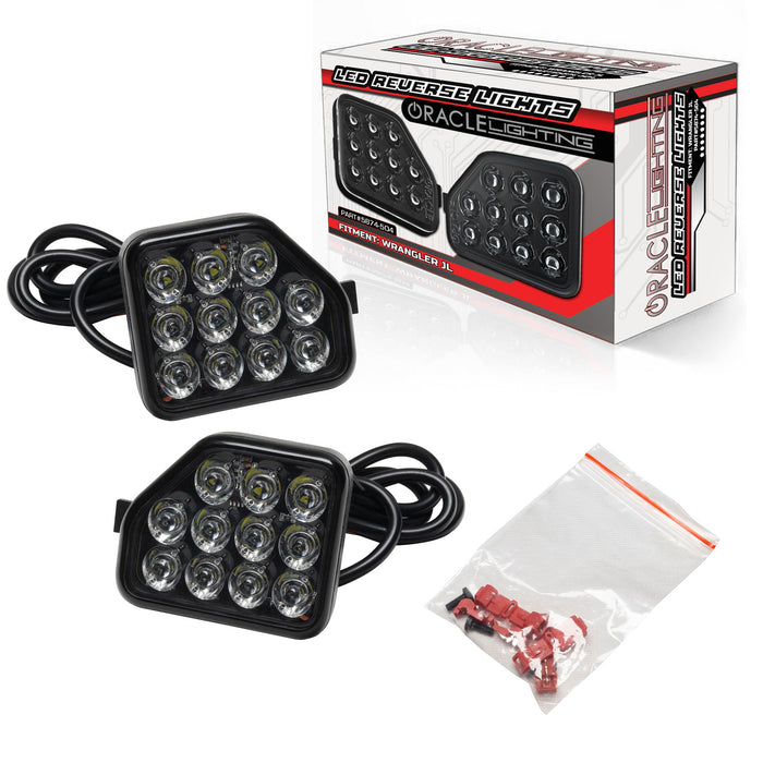 Rear Bumper LED Reverse Lights for Jeep Wrangler JL