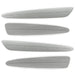 2005-2013 Chevrolet C6 Corvette Concept SMD Sidemarkers with light tarnished silver metallic paint and ghost lenses.