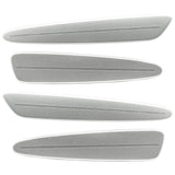 2005-2013 Chevrolet C6 Corvette Concept SMD Sidemarkers with light tarnished silver metallic paint and ghost lenses.
