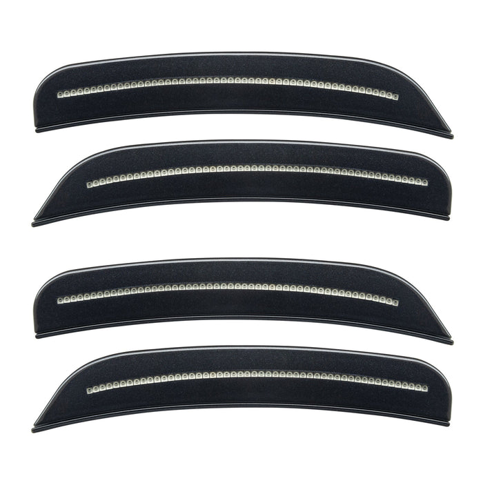 2015-2023 Dodge Charger Concept SMD Sidemarker Set with steel metallic paint and clear lenses.