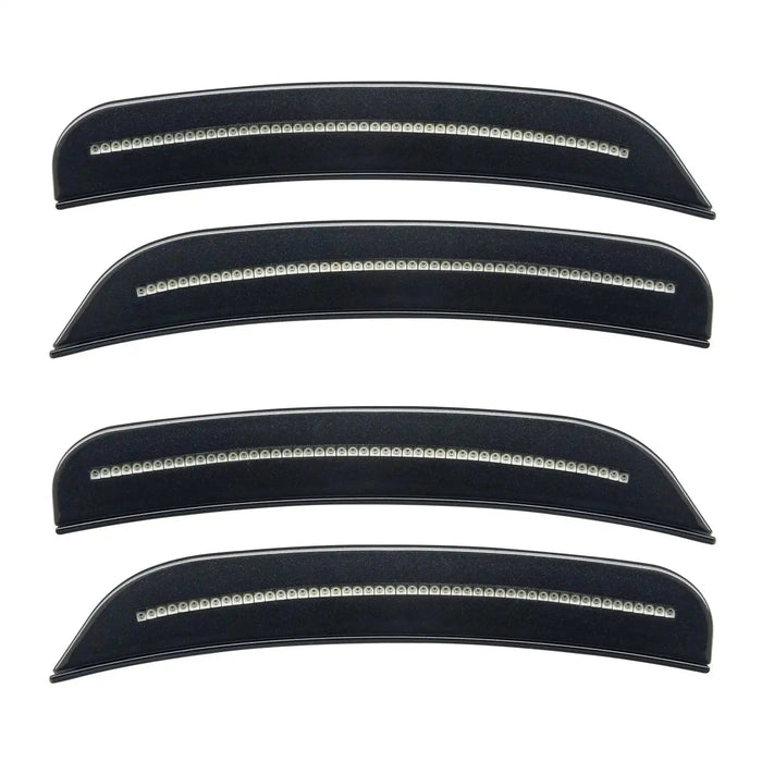 2015-2023 Dodge Charger Concept SMD Sidemarker Set with steel metallic paint and clear lenses.