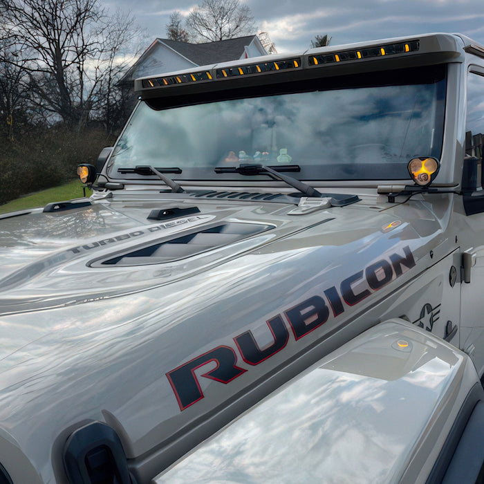 ORACLE Lighting Integrated Windshield Roof LED Light Bar System for Jeep Wrangler JL & Gladiator JT