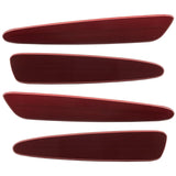 2005-2013 Chevrolet C6 Corvette Concept SMD Sidemarkers with monterey red paint and ghost lenses.