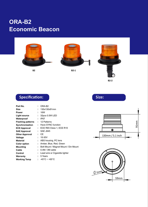 ORACLE Lighting Economic Beacon 5.1"