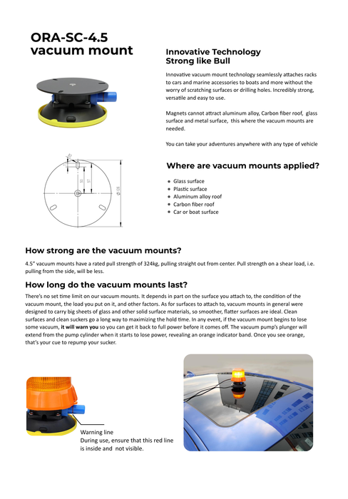 ORACLE Lighting 4.5" Vacuum Mount