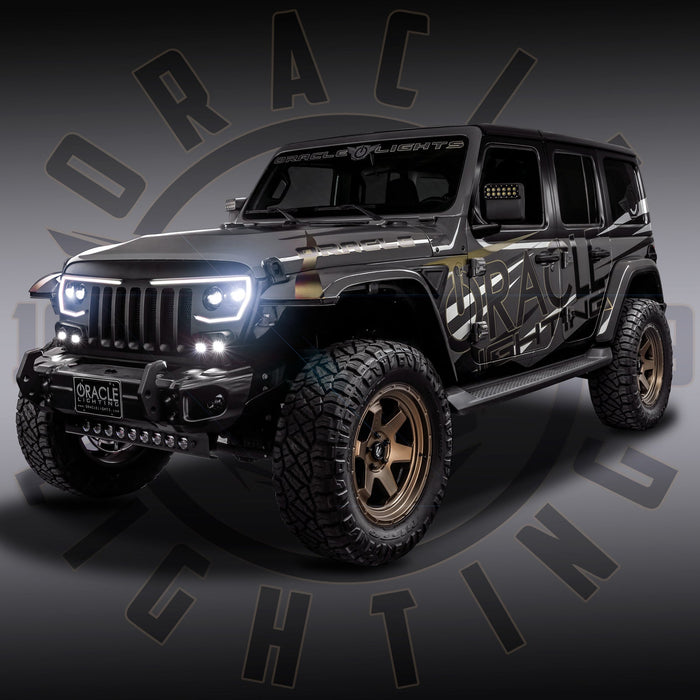 ORACLE Lighting VECTOR™ Pro Series II Full LED Grill for the Jeep Wrangler JL / Gladiator JT