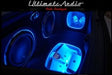 Speakers with LED lighting inside