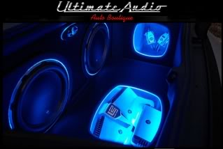 Speakers with LED lighting inside