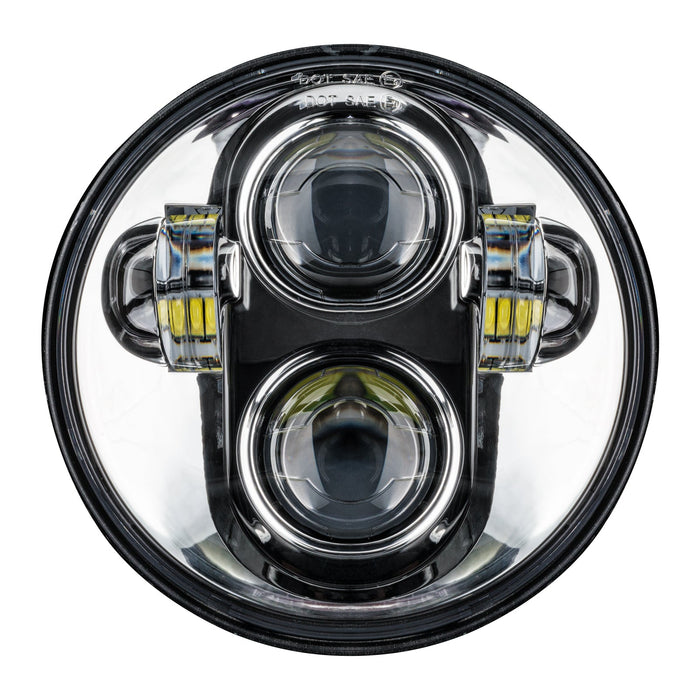 5.75" 40W Replacement LED Headlight - Chrome Bezel