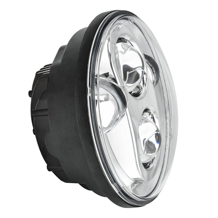Side view of 5.75" 40W Replacement LED Headlight - Chrome Bezel