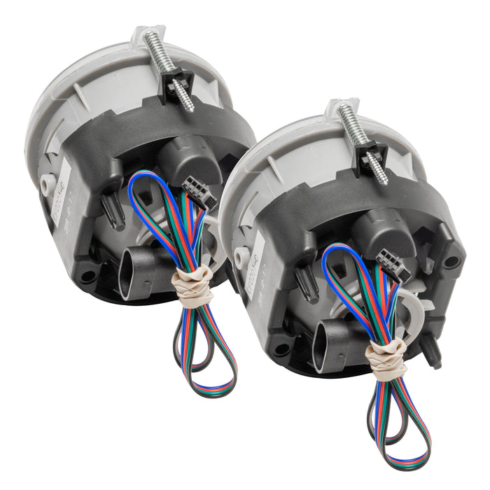 Rear view of 2005-2007 Jeep Liberty Pre-Assembled Fog Lights