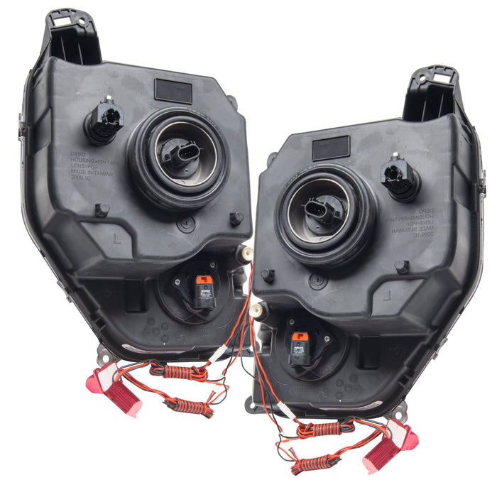 Rear view of 2008-2012 Jeep Liberty Pre-Assembled Halo Headlights