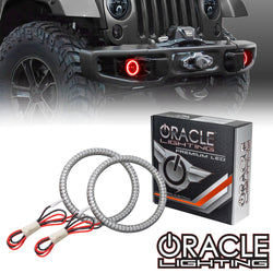 2007-2018 Jeep Wrangler JK LED Surface Mount Fog Light Halo Kit
