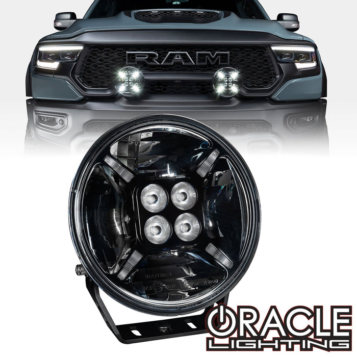 7" Multifunction 60W Round LED Spotlight - Post Mount