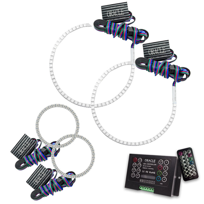 2002-2005 Ford Explorer LED Headlight Halo Kit with 2.0 Controller.