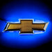 2014-2015 Chevrolet Camaro Illuminated LED Rear Bowtie Emblem with blue LEDs.