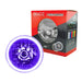 Pre-Installed 7" H6024/PAR56 Sealed Beam Halo with purple LED halo ring.