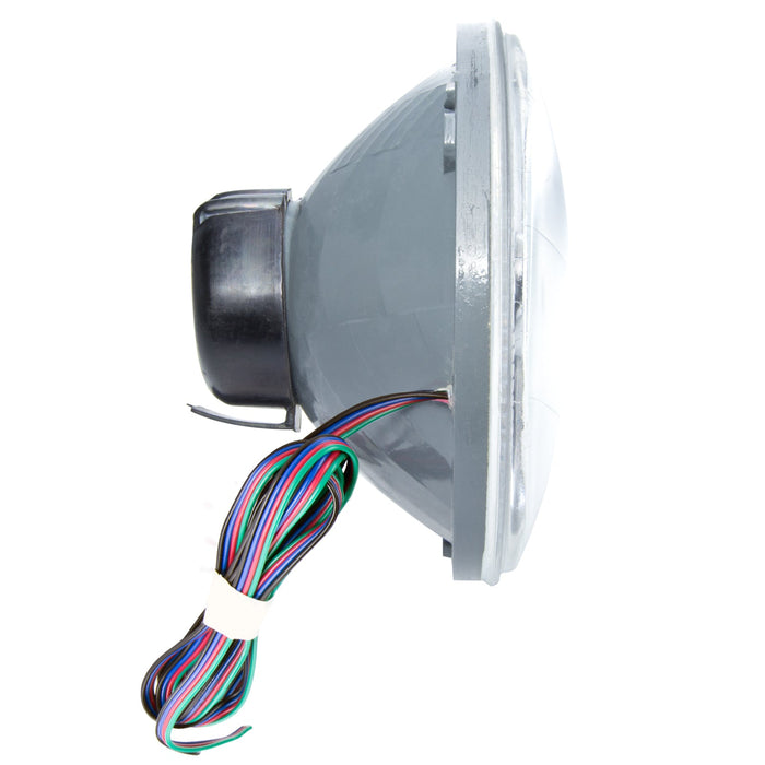 Side view of Pre-Installed 7" H6024/PAR56 Sealed Beam Halo